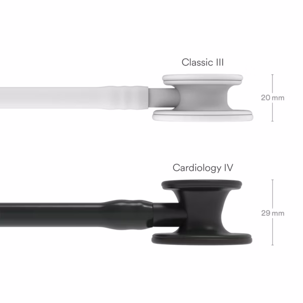 Cardiology IV Black Finish Chestpiece Black Tube Black Stem Black Headset 03