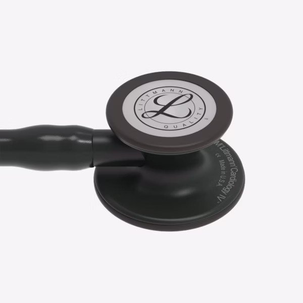 Cardiology IV Black Finish Chestpiece Black Tube Black Stem Black Headset 05
