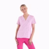 Frosty Pink Female Printed Tops 01