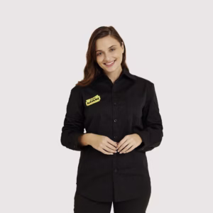 Ladies Long Sleeve Button-up Shirt