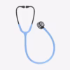 Littmann® Classic III™ Ceil Blue Tube, Mirror Chestpiece, Smoke Stem and Smoke Headset 01