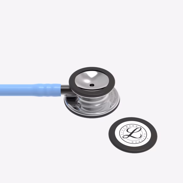 Littmann® Classic III™ Ceil Blue Tube, Mirror Chestpiece, Smoke Stem and Smoke Headset 05