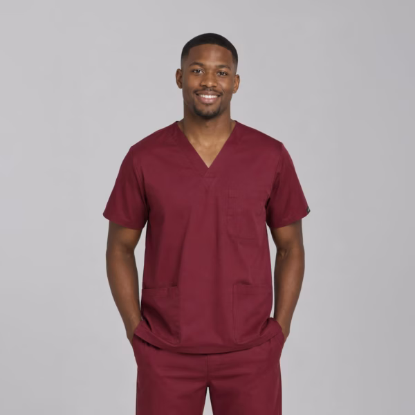 Maroon Lite Scrubs Men 02
