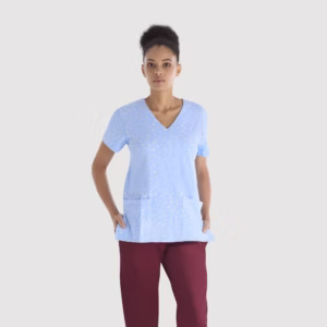 PT Cotton Spandex Women Baby Blue Sunflowers 02