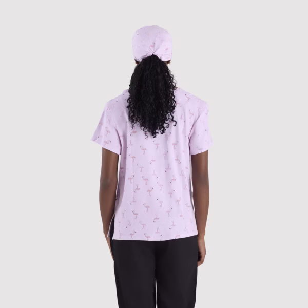 Pink Flamingos Women Cotton Spandex 03